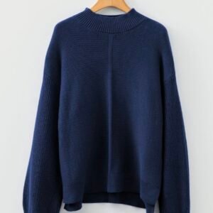 sweater over deep blue