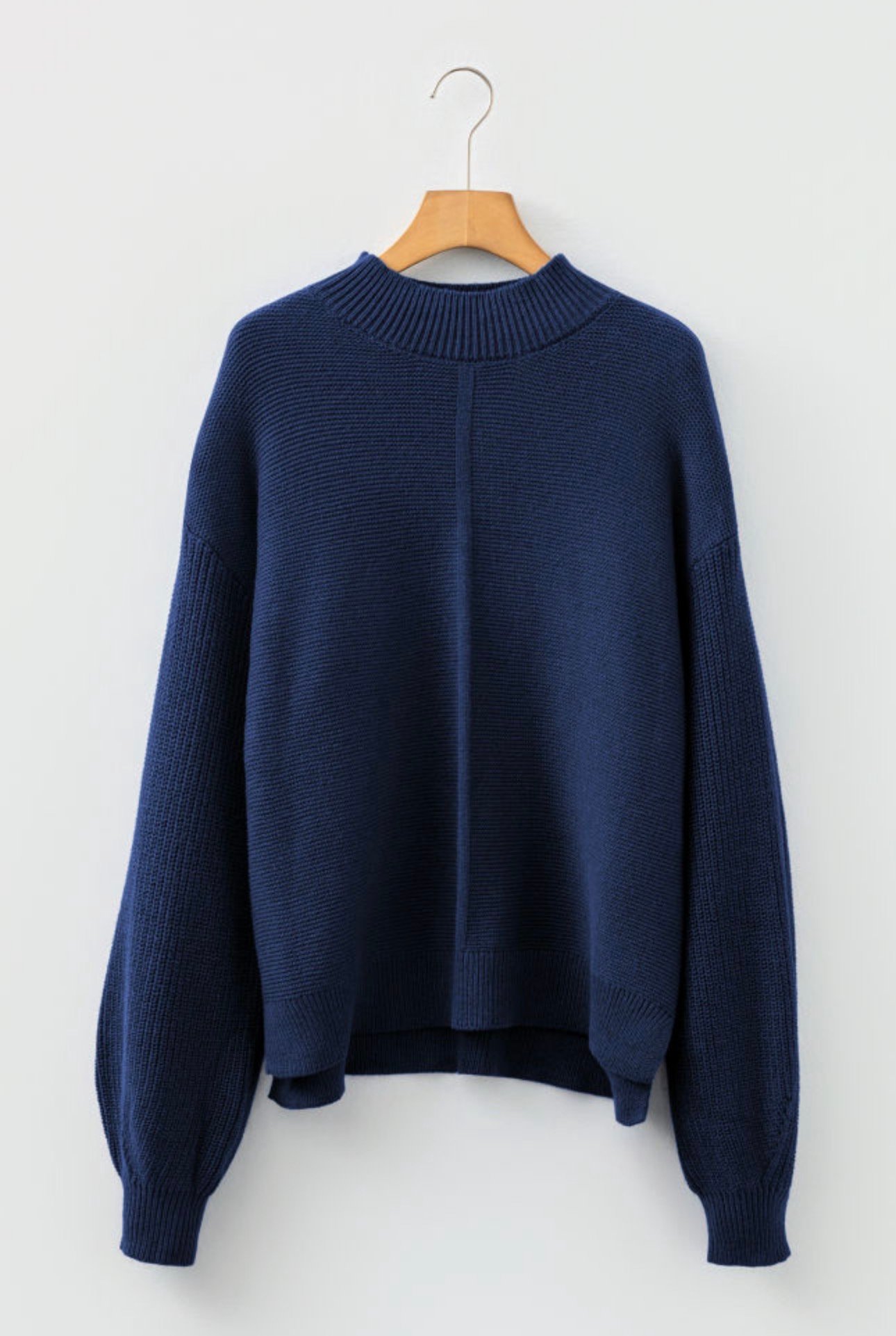 sweater over deep blue sweater over deep blue