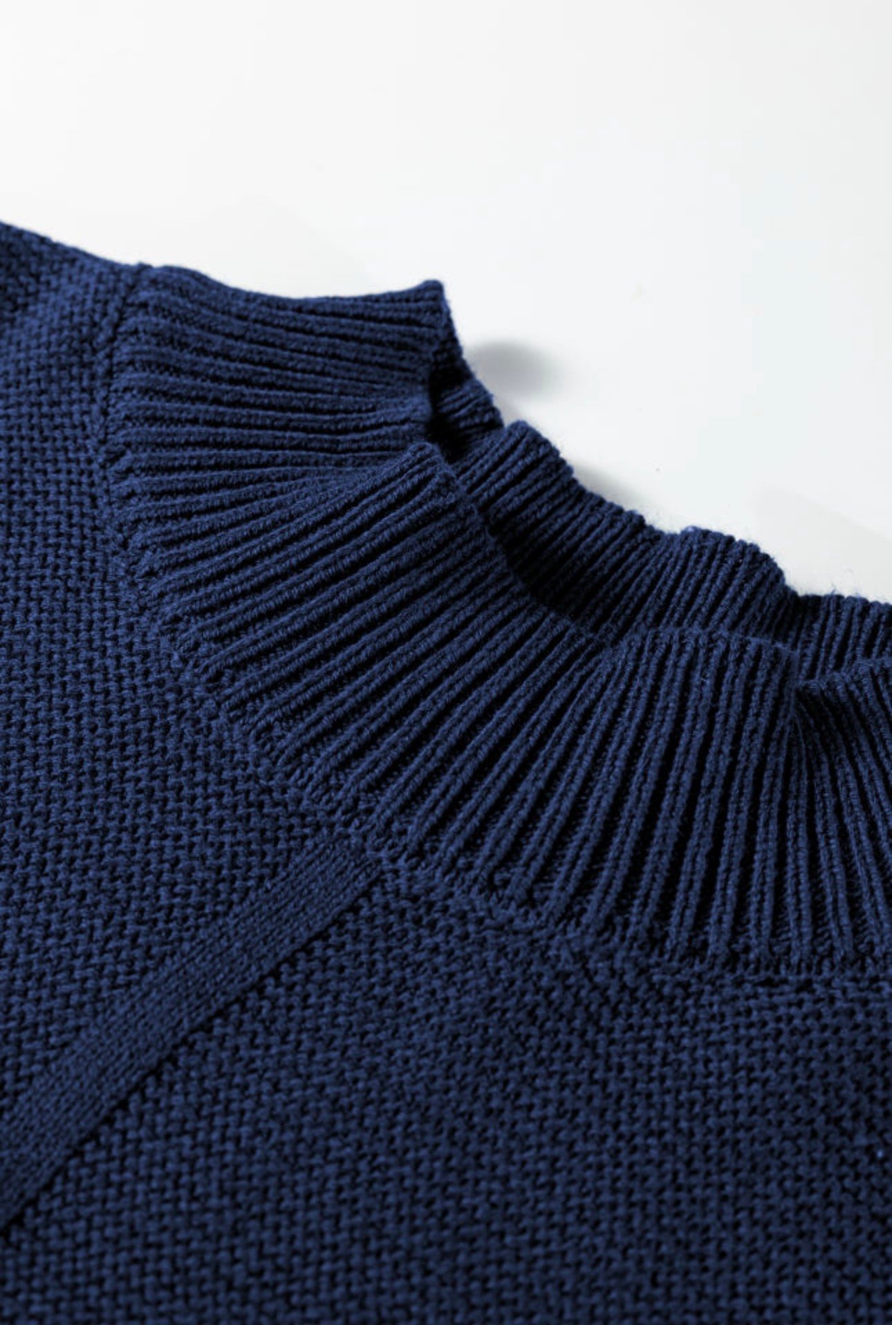 sweater over deep blue sweater over deep blue