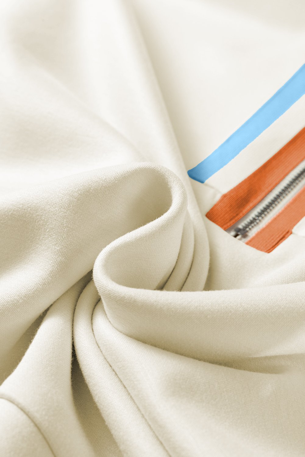 97027837-3499db213fc8e887.jpg apricot striped patchwork quarter zip pullover loose pant set