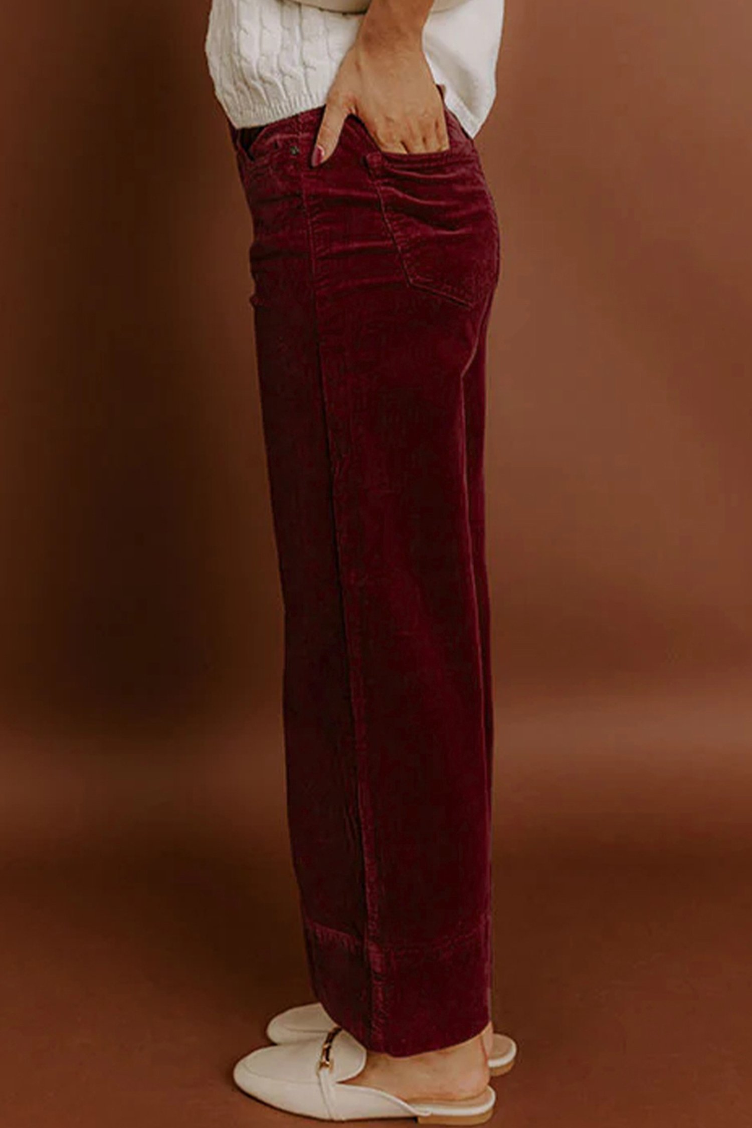 97026966-42d3d385630e0357.jpg burgundy corduroy solid color high waist wide leg pants