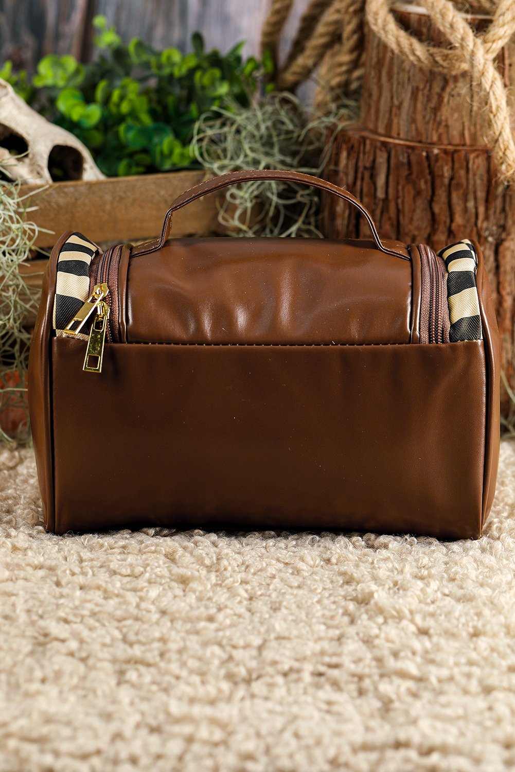 97354397-44a2c1d4667bb521.jpg black checkered pu leather zipper makeup bag