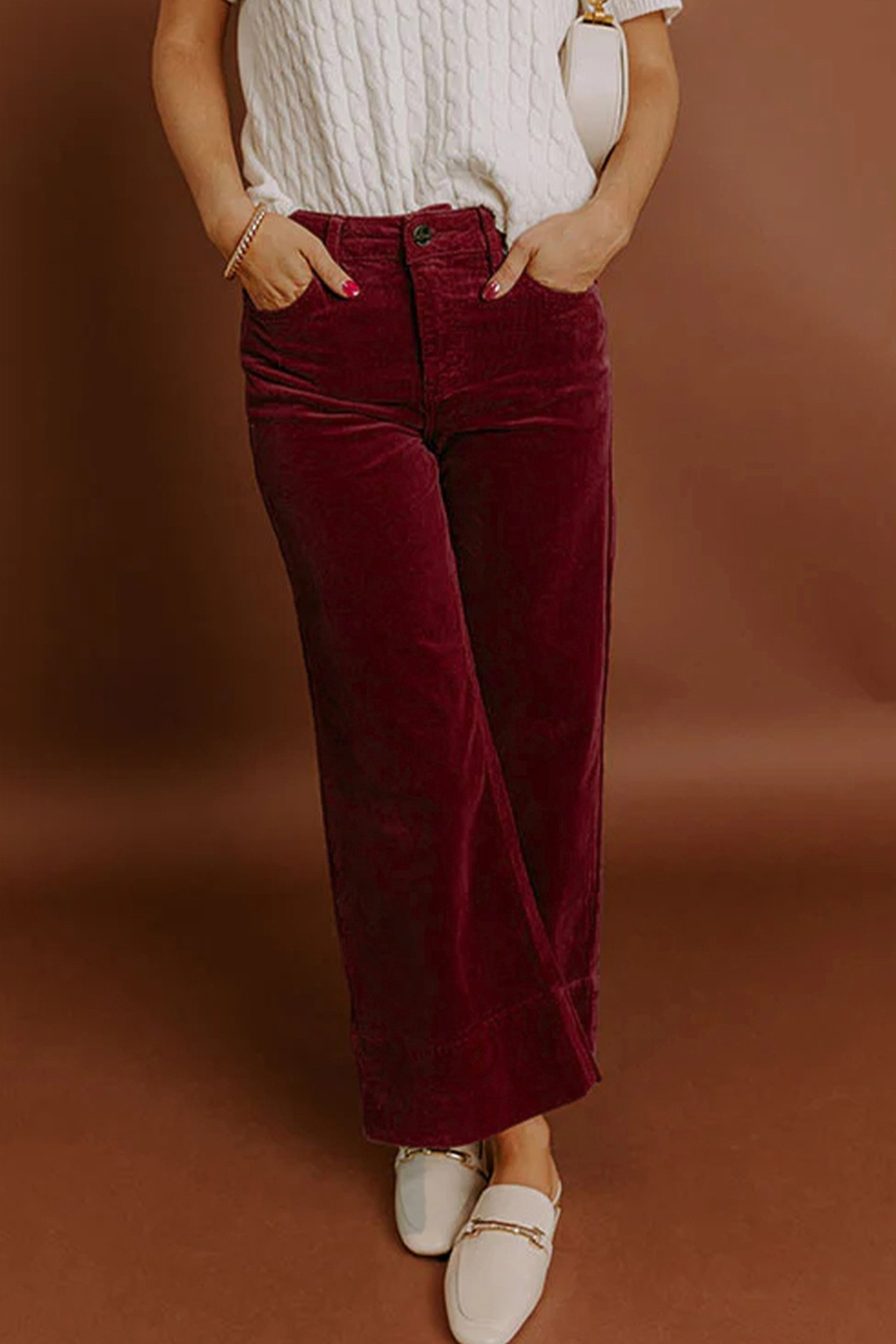 97026968-87514ea9c436fd8d.jpg burgundy corduroy solid color high waist wide leg pants