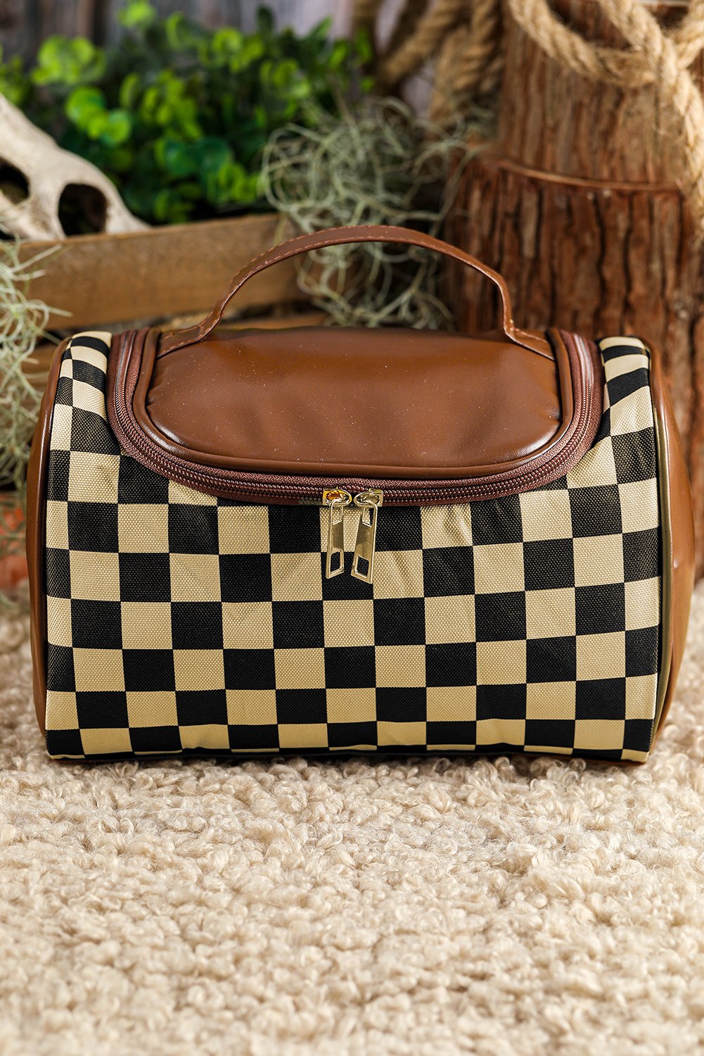 97354398-9f5bd5ab73058859.jpg black checkered pu leather zipper makeup bag